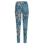 Boho Chic Mandala Floral Print High-Waisted Pocket Leggings