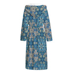 Boho Chic Mandala Floral Print Hooded Bathrobe