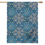 Boho Chic Mandala Floral Print House Flag