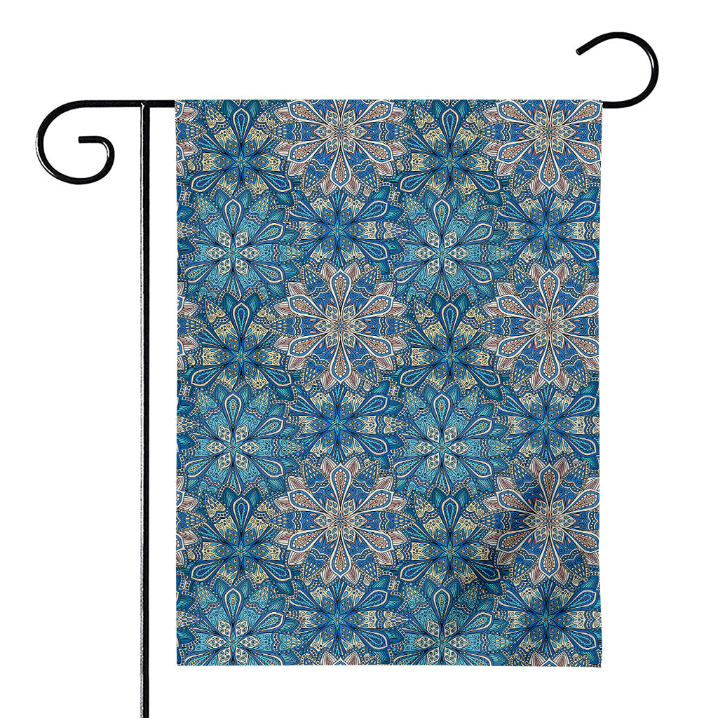 Boho Chic Mandala Floral Print House Flag