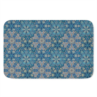 Boho Chic Mandala Floral Print Indoor Door Mat