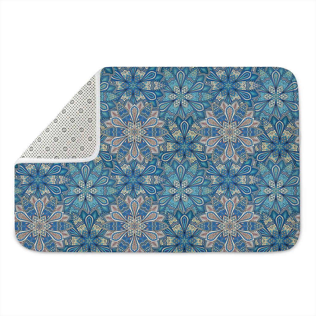 Boho Chic Mandala Floral Print Indoor Door Mat