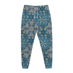 Boho Chic Mandala Floral Print Jogger Pants