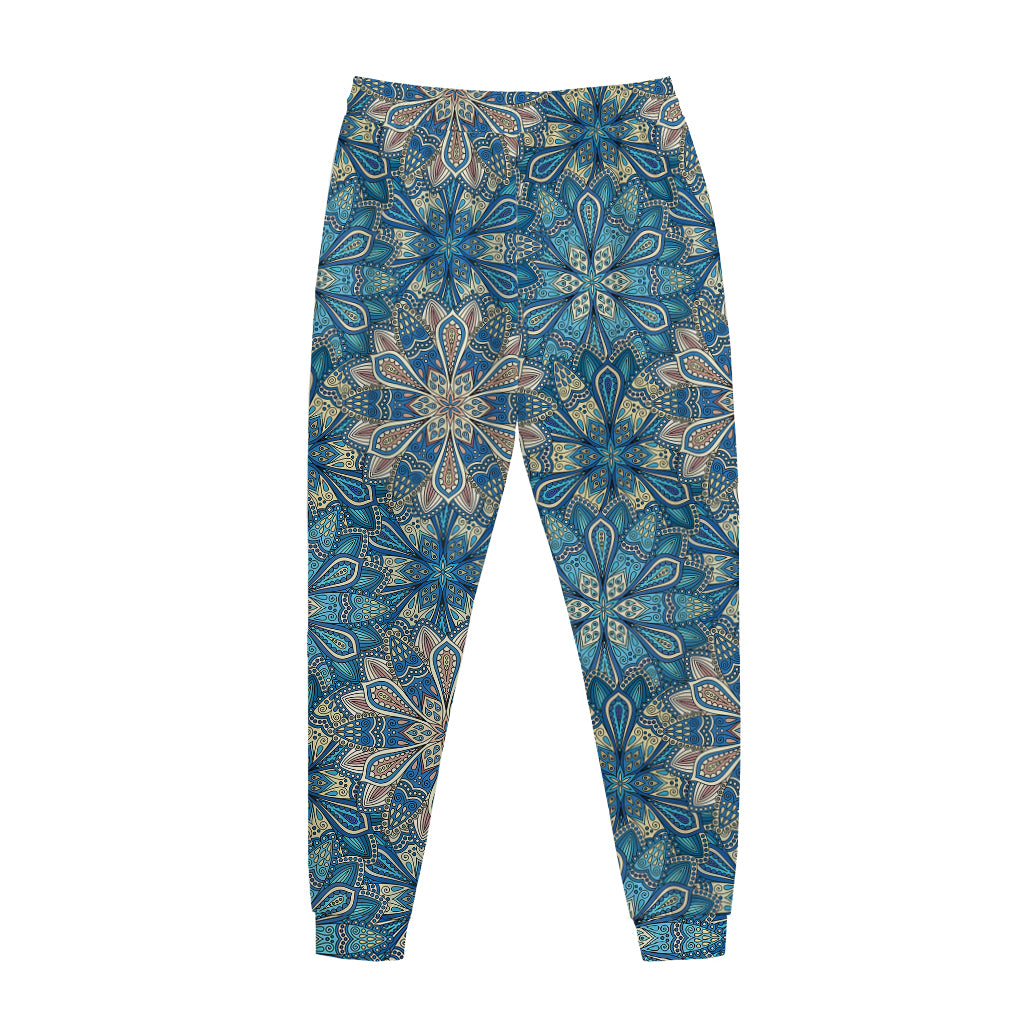 Boho Chic Mandala Floral Print Jogger Pants
