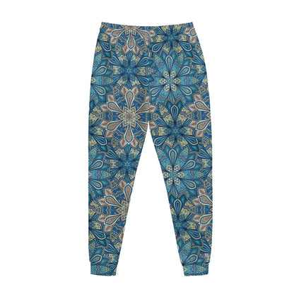 Boho Chic Mandala Floral Print Jogger Pants