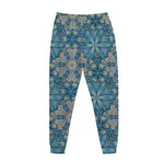 Boho Chic Mandala Floral Print Jogger Pants