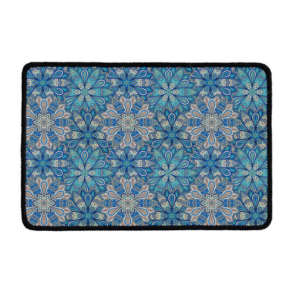 Boho Chic Mandala Floral Print Kitchen Mat