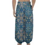 Boho Chic Mandala Floral Print Lantern Pants