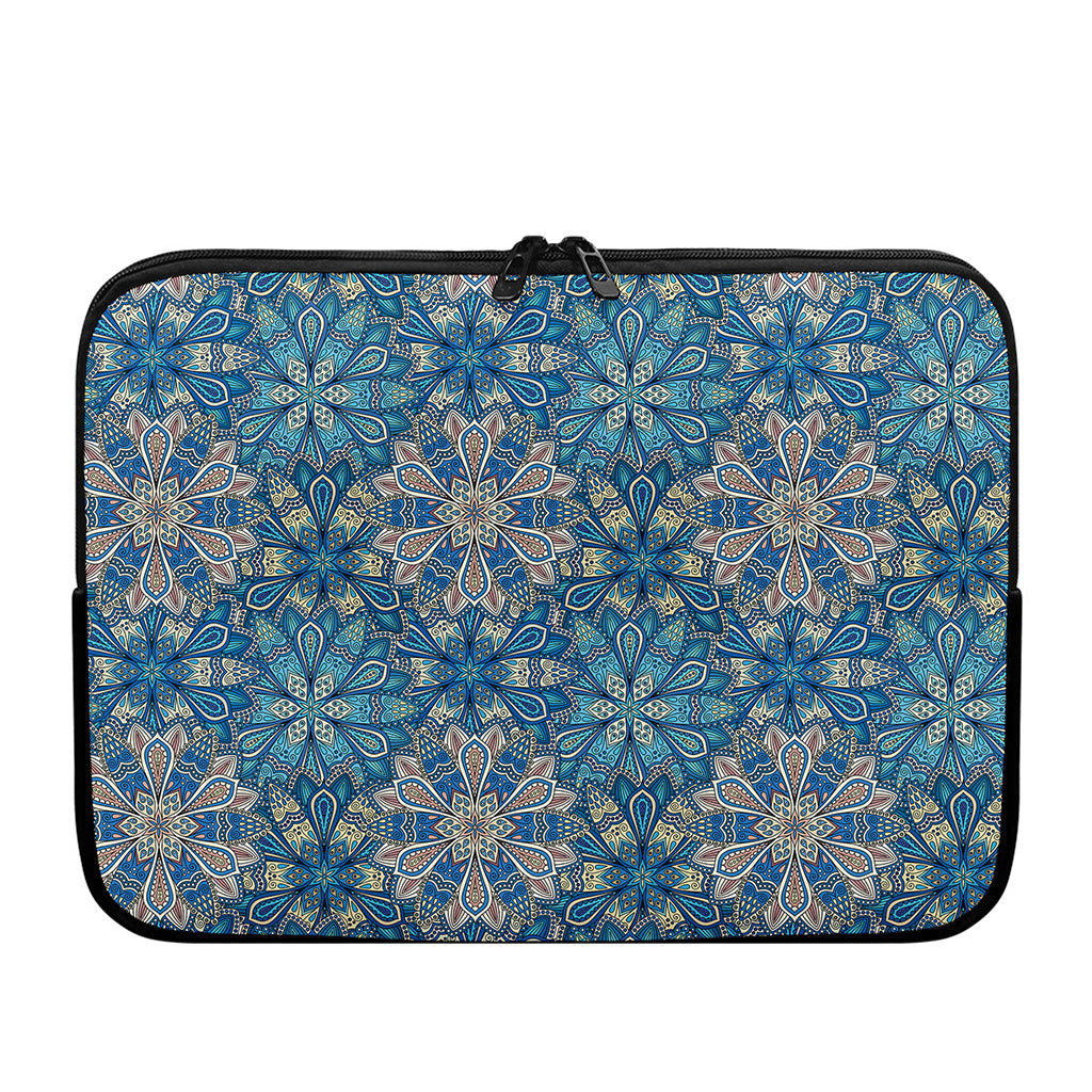 Boho Chic Mandala Floral Print Laptop Sleeve