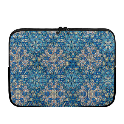 Boho Chic Mandala Floral Print Laptop Sleeve