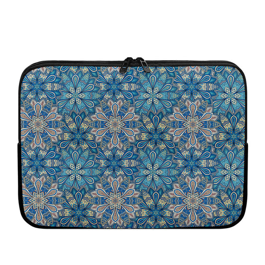 Boho Chic Mandala Floral Print Laptop Sleeve