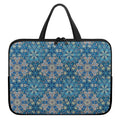 Boho Chic Mandala Floral Print Laptop Sleeve With Handle
