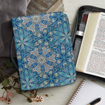 Boho Chic Mandala Floral Print Leather Bible Cover