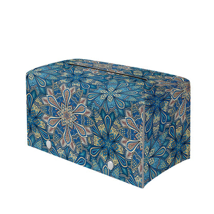 Boho Chic Mandala Floral Print Leather Tissue Box Cover