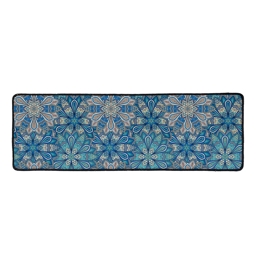 Boho Chic Mandala Floral Print Long Kitchen Mat