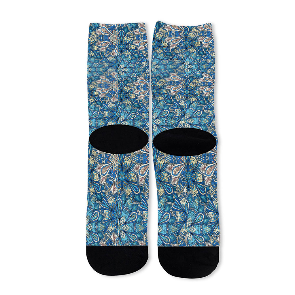 Boho Chic Mandala Floral Print Long Socks