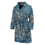 Boho Chic Mandala Floral Print Men's Bathrobe