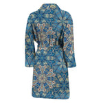 Boho Chic Mandala Floral Print Men's Bathrobe