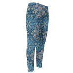 Boho Chic Mandala Floral Print Men's Compression Pants