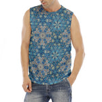 Boho Chic Mandala Floral Print Men's Fitness Tank Top
