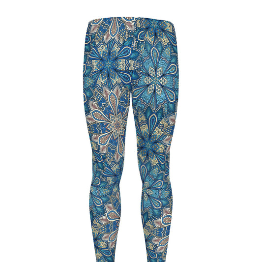 Boho Chic Mandala Floral Print Men's leggings