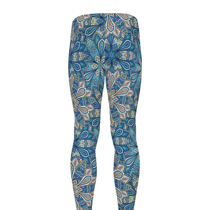Boho Chic Mandala Floral Print Men's leggings