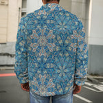 Boho Chic Mandala Floral Print Men's Shirt Jacket