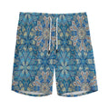 Boho Chic Mandala Floral Print Men's Athletic Shorts