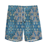 Boho Chic Mandala Floral Print Men's Sports Shorts