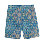 Boho Chic Mandala Floral Print Men's Sports Shorts