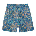 Boho Chic Mandala Floral Print Men's Swim Trunks
