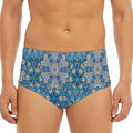 Boho Chic Mandala Floral Print Men's Triangle Swim Briefs