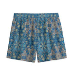 Boho Chic Mandala Floral Print Mesh Shorts