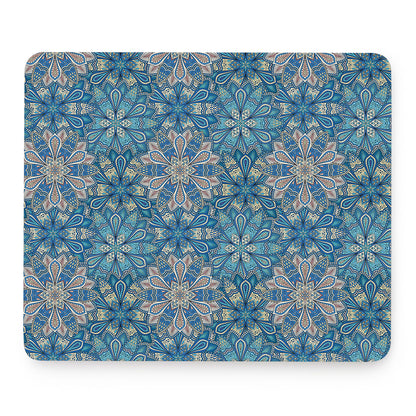 Boho Chic Mandala Floral Print Mouse Pad