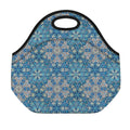 Boho Chic Mandala Floral Print Neoprene Lunch Bag