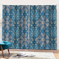 Boho Chic Mandala Floral Print Pencil Pleat Curtains