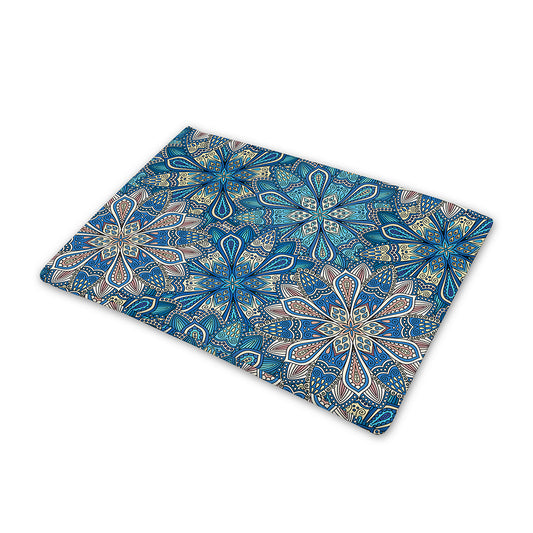 Boho Chic Mandala Floral Print Pet Cooling Mat Cover