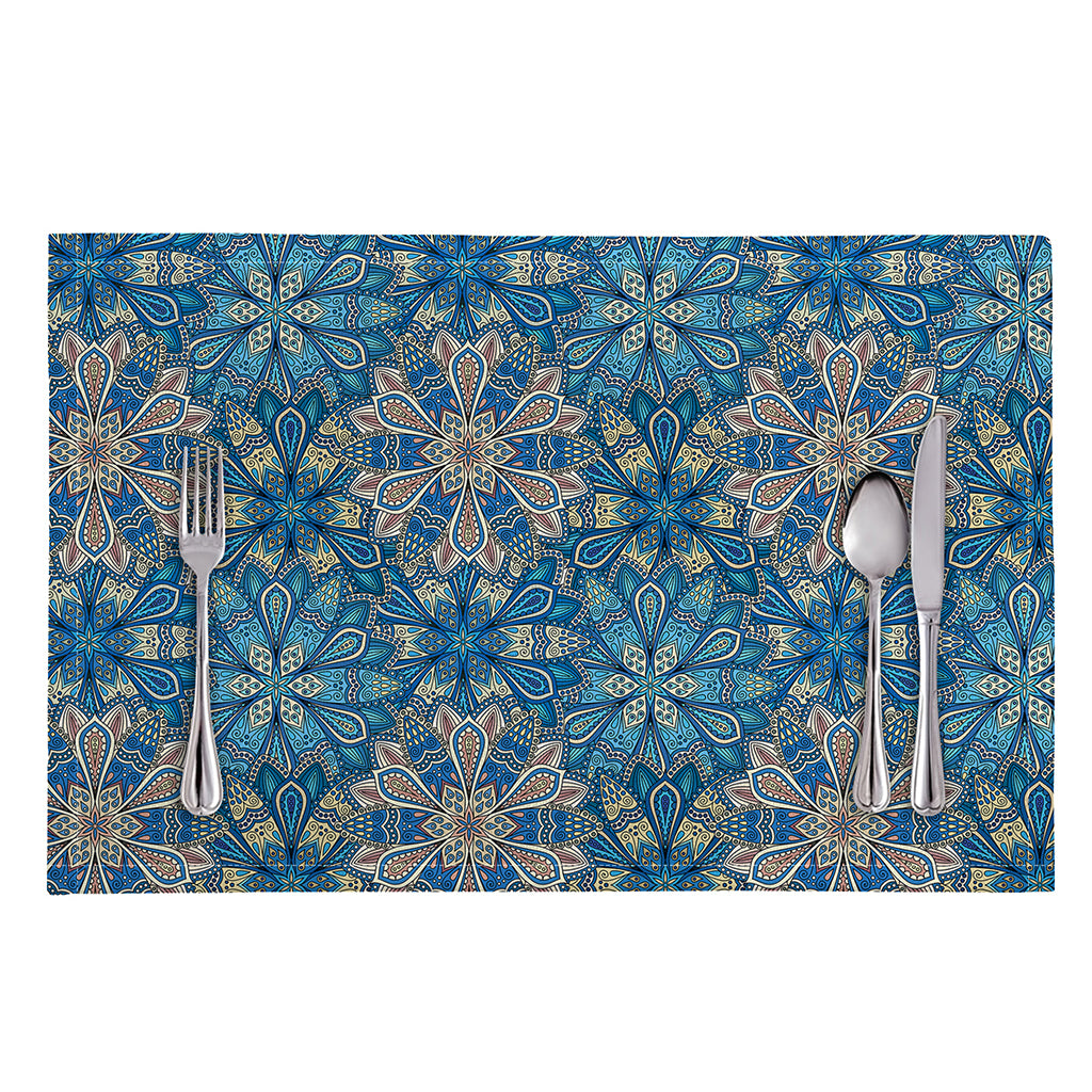 Boho Chic Mandala Floral Print Placemat