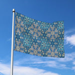 Boho Chic Mandala Floral Print Polyester Flag