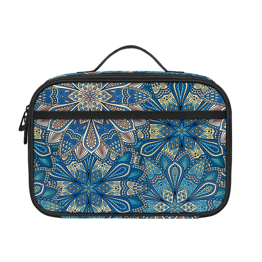 Boho Chic Mandala Floral Print Portable Lunch Bag