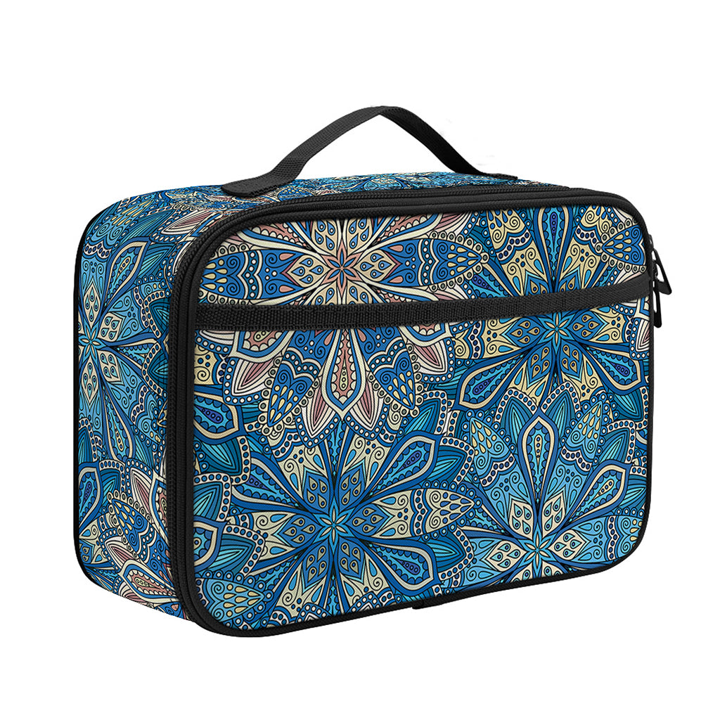 Boho Chic Mandala Floral Print Portable Lunch Bag