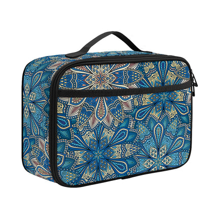 Boho Chic Mandala Floral Print Portable Lunch Bag