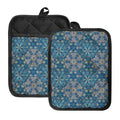 Boho Chic Mandala Floral Print Pot Holders With Pocket