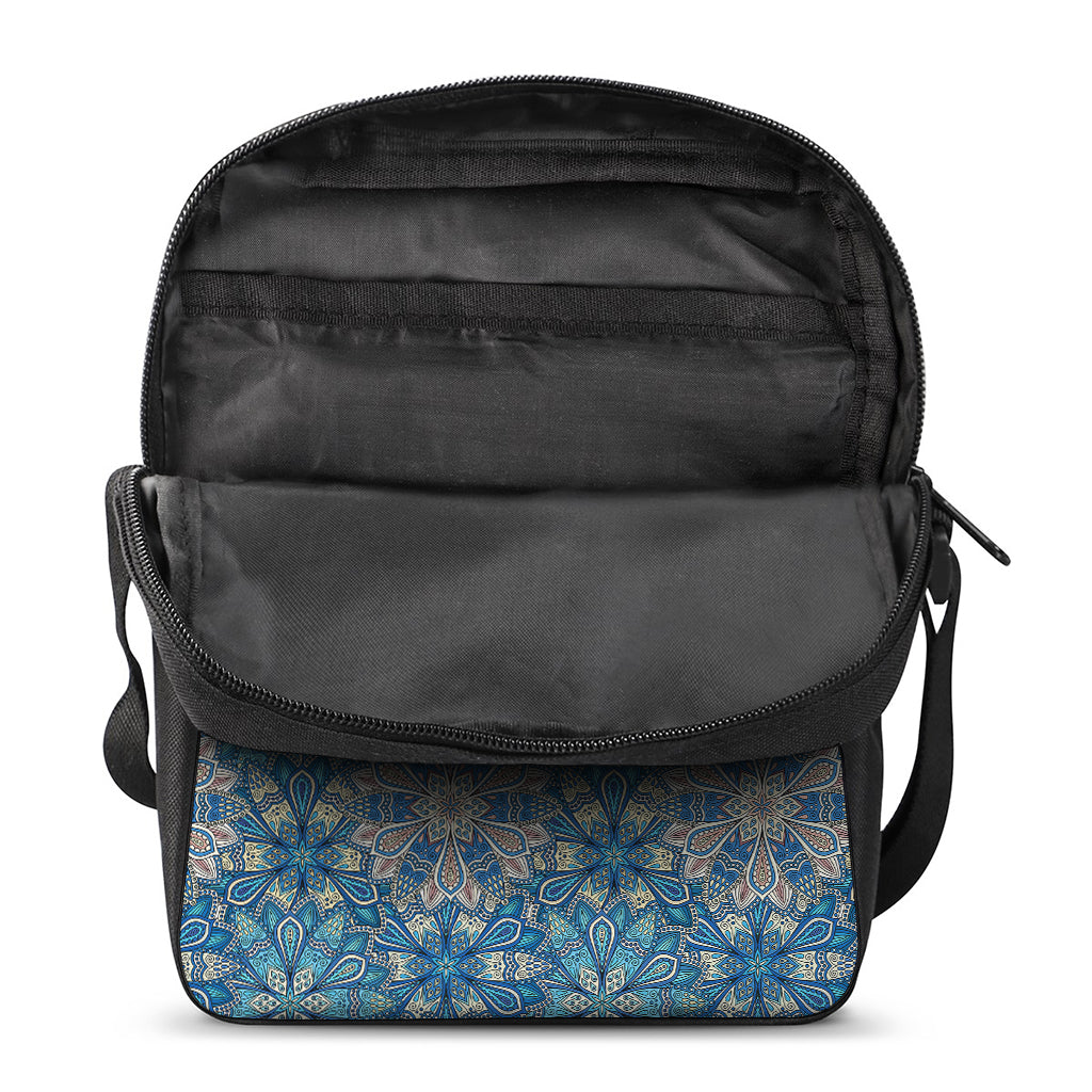 Boho Chic Mandala Floral Print Rectangular Crossbody Bag