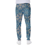 Boho Chic Mandala Floral Print Scuba Joggers