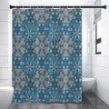 Boho Chic Mandala Floral Print Shower Curtain