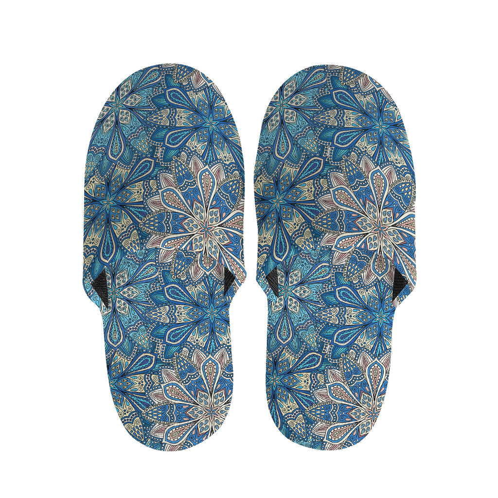 Boho Chic Mandala Floral Print Slippers