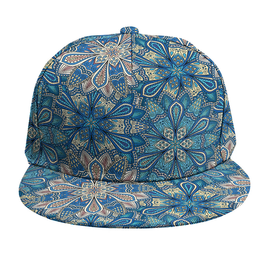 Boho Chic Mandala Floral Print Snapback Cap