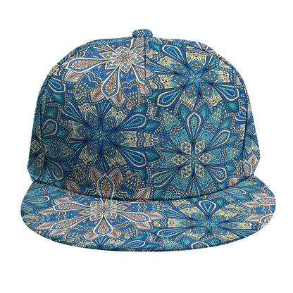 Boho Chic Mandala Floral Print Snapback Cap