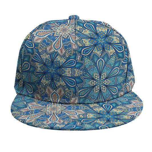 Boho Chic Mandala Floral Print Snapback Cap